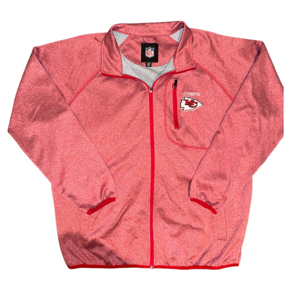 NFL Kansas City Chiefs Red Zip-Up Jacket size XL